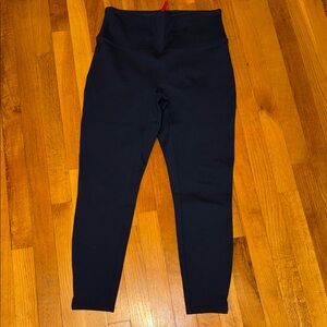 SPANX Navy High-Waisted Ankle Length Leggings Size Large